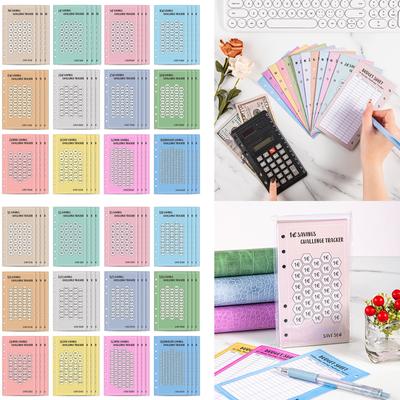 48 Sheets Envelopes Save Money A6 52 Weeks Save Challenge Envelopes Saving Challenge Euros USD Envelopes for Adults