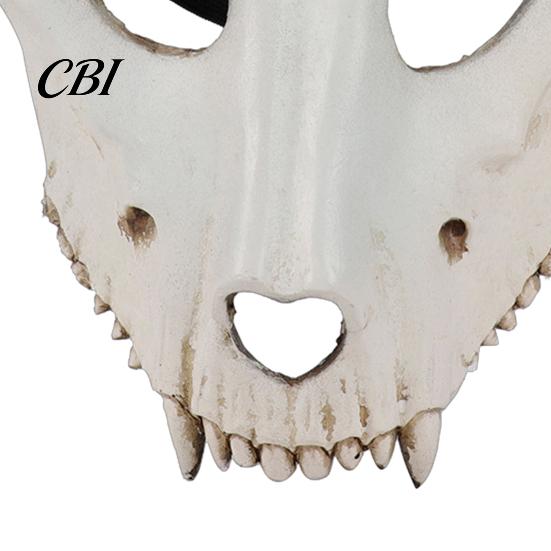 Skull Masque Halloween Sheep Head Masque, Full Face Cosplay Accessory, 3D Realistic Scary Animal for Masquerade Party Design