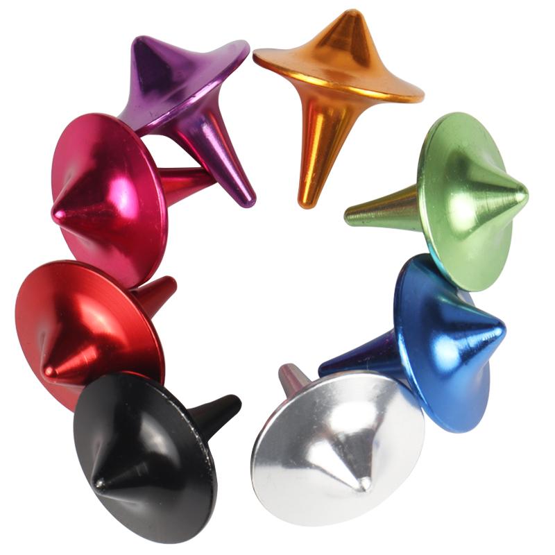 Spinning Top Toy Metal Alloy Classic Gyro Silver Steel Spin Mini Desk Table Fun Spinner Toy Game For Child Children Adult