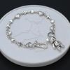 Xiaomi 100% Solid 925 Sterling Silver Metal Bracelet for Women Vintage Handmade Simple Animal Tassel Bracelet Birthday Gift Party
