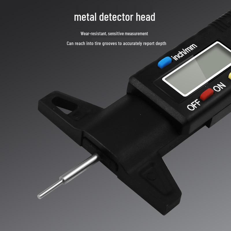 Digital Tire Tread Depth Gauge - Electronic Measurement Tool for Car Tire Wear Detection