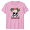 Summer Vibes TShirt Retro Skull Tropical Beach Gift For Him And Her