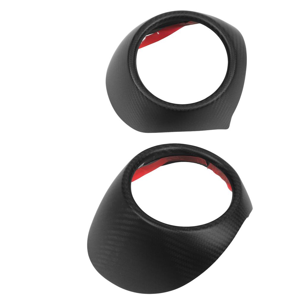 2 Pcs AC Vent Trim Dry Carbon Outlet Cover Front Dashboard Decoration Sticker Replacement for 2022 and Up LHD