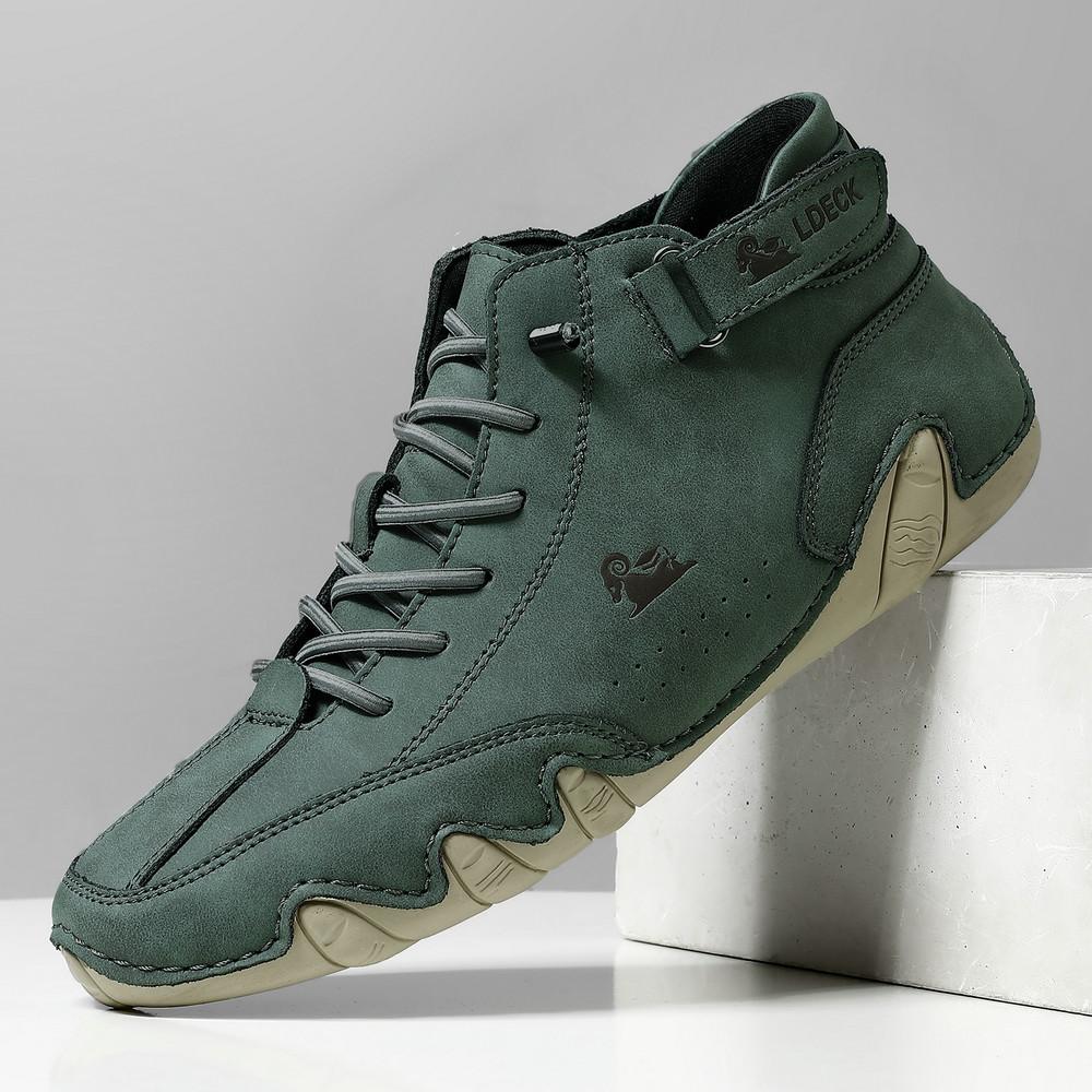 

Большие размеры 35-49 Модные повседневные мужские ботинки Осень и Зима Высокие Мягкая подошва Мужские ботинки челси 44