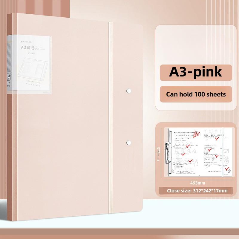 NEW Strap Design A3 File Folder Students Exam Paper Storage Clip Multifunction Clipboard Writing Pad Document File Folders