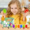12Pcs Prefilled Easter Eggs Easter Basket Stuffers with Dinosaur Toys Filled Easter Egg Gift Colorful for Kids Toddlers