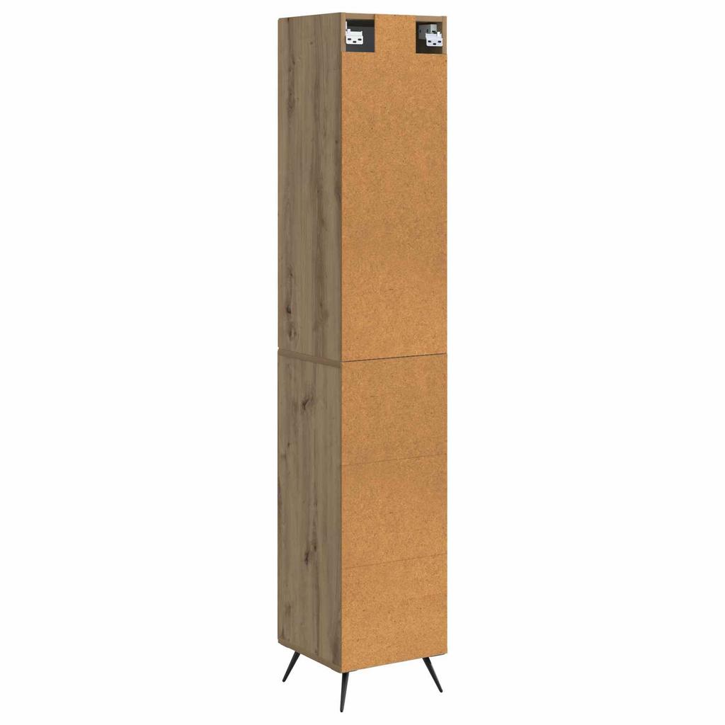 2 Piece Cabinet Set Artisan Oak Finish 34.5 x 34.5 x 90 cm