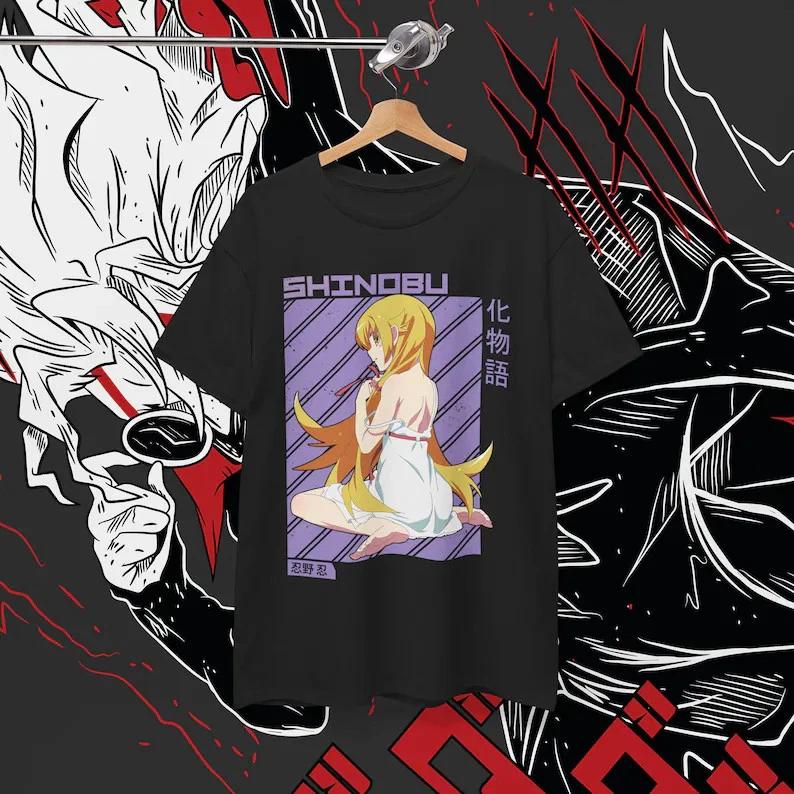 Oshino Shinobu Girl Anime Waifu Cosplay Unisex Tshirt Gift Unisex S