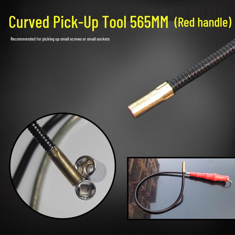 

LED Extendable Magnetic Pickup Tool with Light for Auto Repair