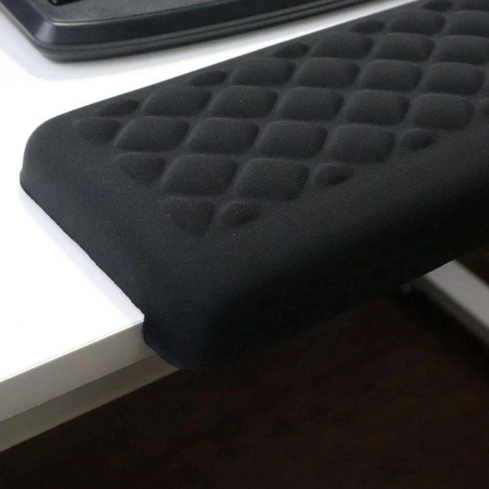 2PCS L-Shaped Ergonomic Desk Edge Cushion Memory Foam Mouse Pad Elbow Pillow Keyboard Wrist Rest Pad for Gaming Office Typing