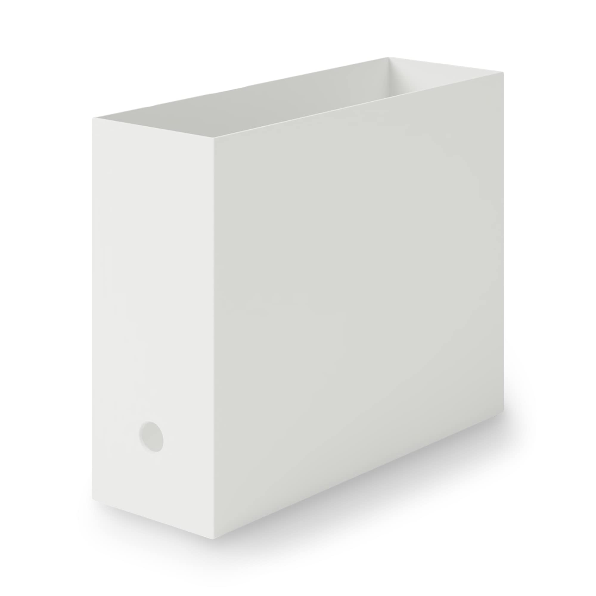 

MUJI Recycled Polypropylene File Standard White W10 x D32 x 83904364 Box, Type, Gray, Approx. H24cm,