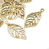 50 Pack Leaf Charms, Hollow Pendants, Alloy, Connectors, DIY Crafts, Decoration, Exquisite