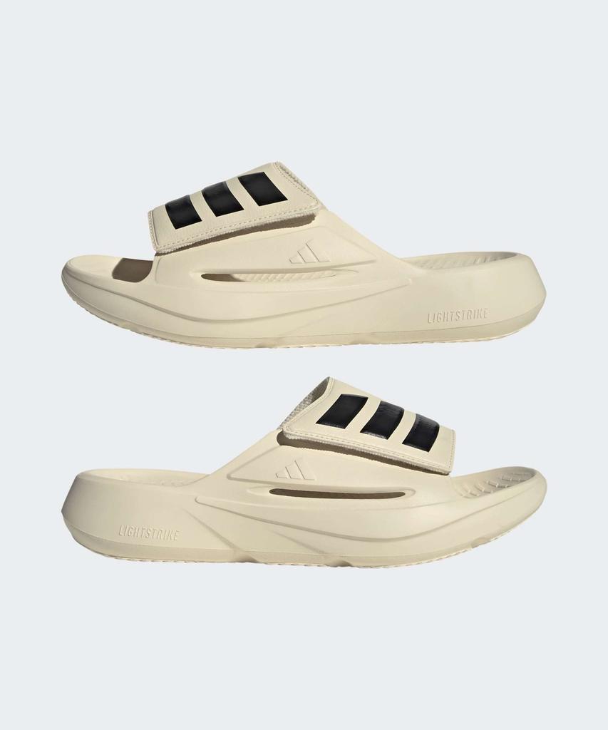 Adidas Lightblaze Slide - Wonder White:Black / Js3586