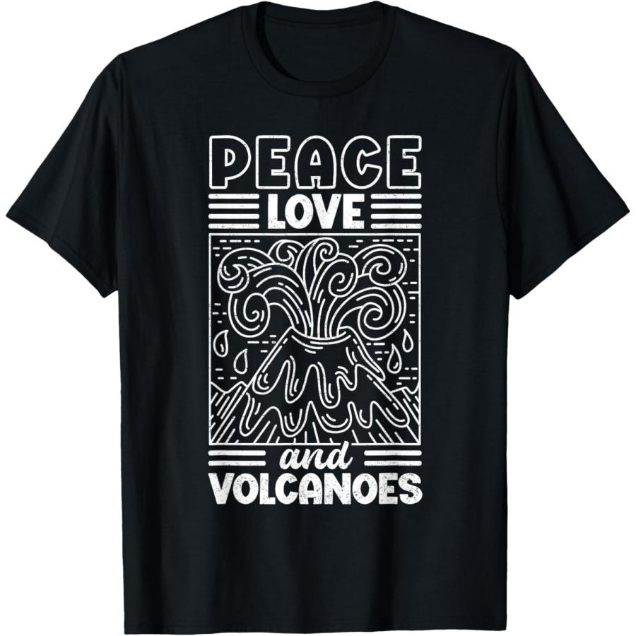 Peace, Love, and Volcanoes Hawaii Volcano T-Shirt XXXXXL чёрный