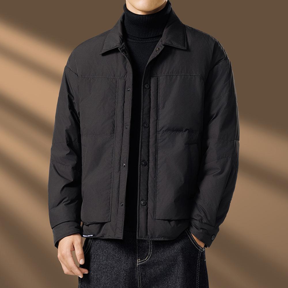 2025Daily Casual Men's Cotton Jacket Hooded Slim-Fit WinterTrendy padded clothes