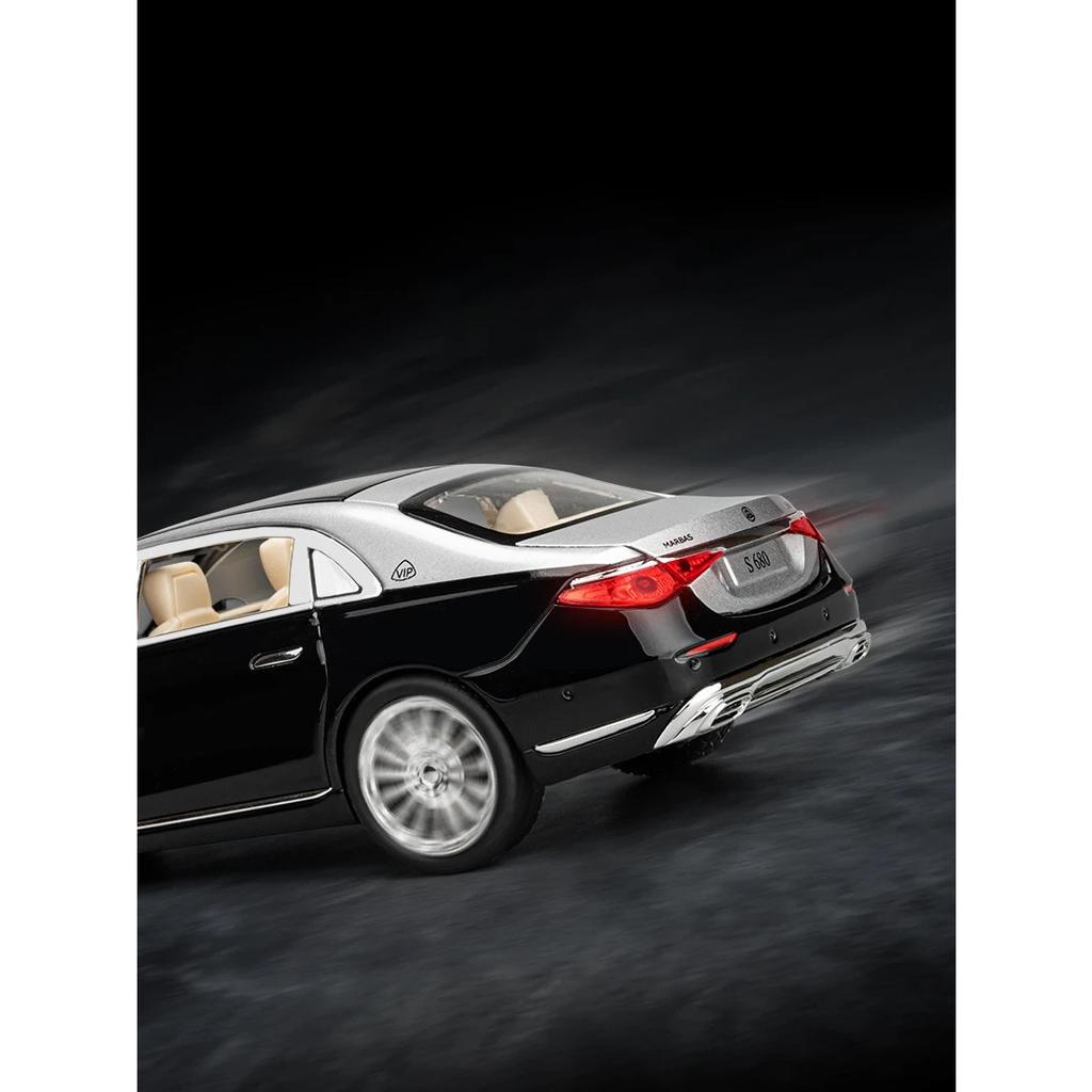 1/22 Benz Maybach S680 Modèle de Voiture en Alliage Jouet Moulé Sous Pression Son et Lumière Jouets de Voiture pour Enfants Véhicule