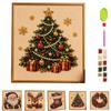 Stressabbauendes Weihnachts-Perlenkunst-Set Weihnachtsmann 3D Perlen-Kunst-Set Heimwanddekoration