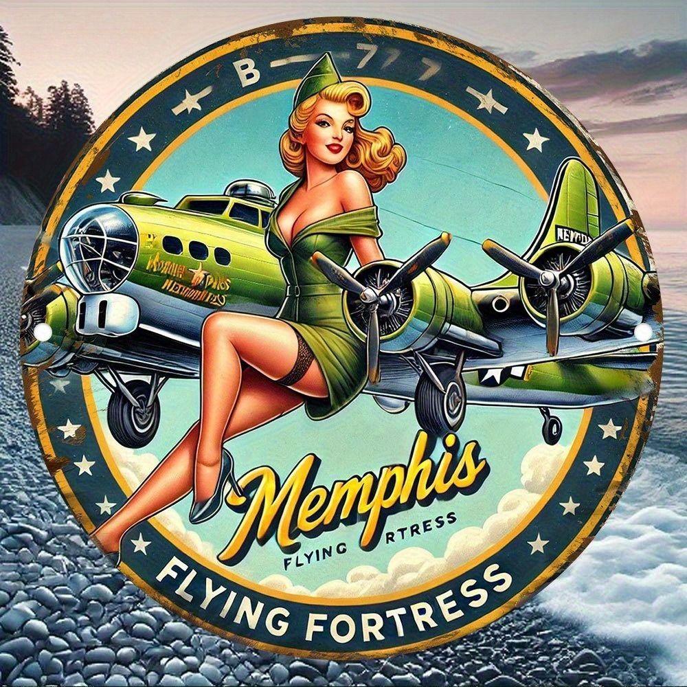 2D Flat Metal Wall Sign Decor