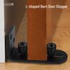 Adjustable Heavy Duty American Style Sliding Barn Door Handle and Floor Guide Hardware