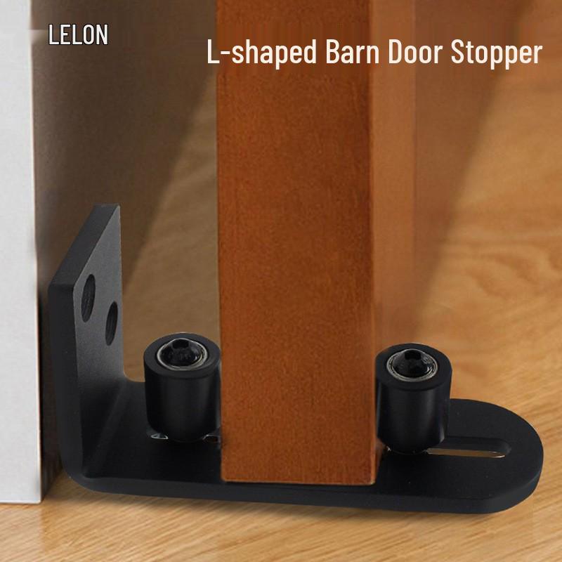 Adjustable Heavy Duty American Style Sliding Barn Door Handle and Floor Guide Hardware
