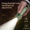 Powerful Handheld Flashlight USB Charging Mini Camping Light 6 Modes Outdoor Emergency Light 1200mAh for Camping Fishing Walking