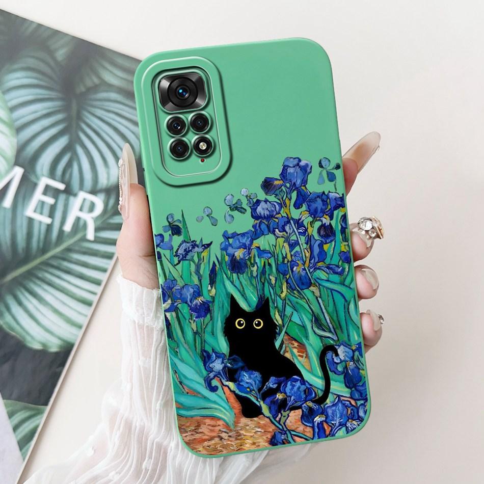 Für Xiaomi Redmi Note 11 11s 4G Handyhülle Redmi Note 11 Pro 4G Global Eleganter Druck Weiches Silikon Linsenschutz Bumper