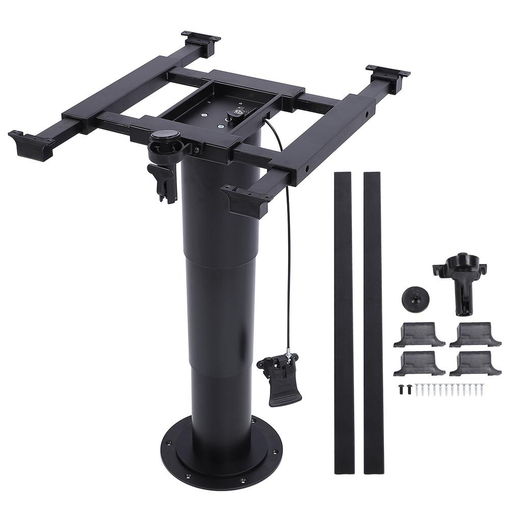 RV Table Pedestal Stand Base Remote Control Pneumatic Lifting 355mm To 730mm Adjustable Table