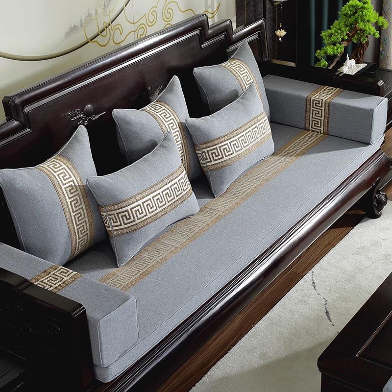 

Чехол для дивана, всесезонная универсальная подушка для дивана, чехол для дивана из красного дерева, губка высокой плотности, утолщенное противоскользящее полотенце для подушки сиденья 50*55*5CM