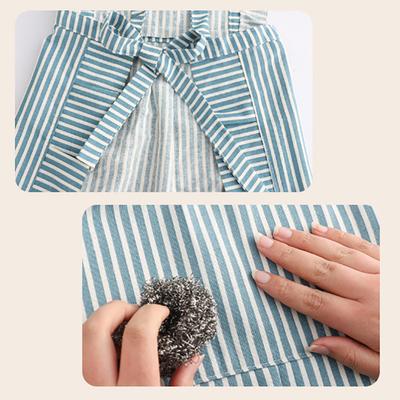 1Pc Simple Sleeveless Apron Kitchen Household Polyester Cooking Apron With Pocket Clothes Protection For Barber Painter Chef