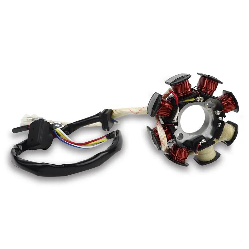 8 Poles Coil Ignition Magneto Stator for GY6 49cc 50cc 110cc 125cc 150cc 139QMB 147QMD 152QMI 157QMJ Scooter Moped Dirt Bike
