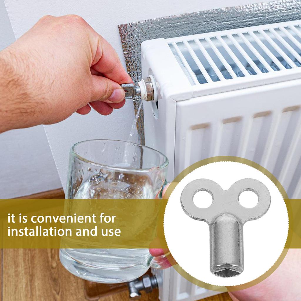 6/8pcs  Radiator Valve Key Faucet Keys Radiator Water Tap Plumbing Bleeder Key Air Vent Central Heating Tool Radiators Bleeding