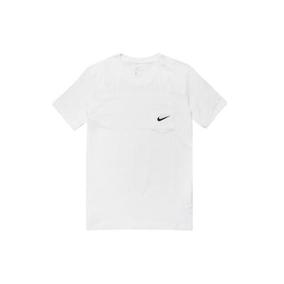Air Logo Solid Kısa Kollu Tişört Erkek Üstleri Beyaz CK2235-100