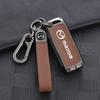 Leather Car Key Case Cover Shell For Mazda 2 3 6 Demio Atenza Axela CX-5 CX5 CX-3 CX7 CX-9 3 4 CX30 2016 2017 2018 2019 Keychain FF29