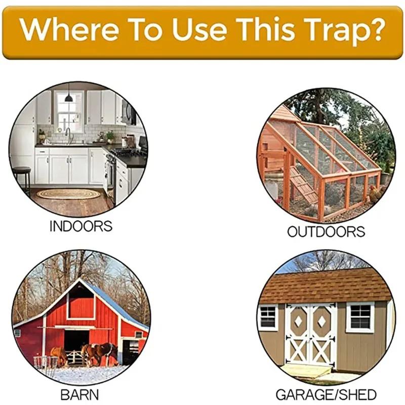 Intelligent Mouse Trap Automatic Reset Flip Cover Trap for Catching Mice Mouse Catching Artifact Indoor and Outdoor Mouse Traps