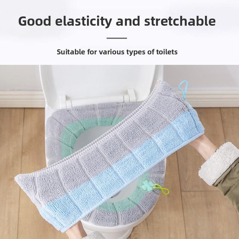 Autumn&Winter Washable Thickened Toilet Seat Cover
