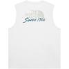 The North Face Logo Loose Fit Sleeveless T-Shirt Men Tops White NT7VR04B