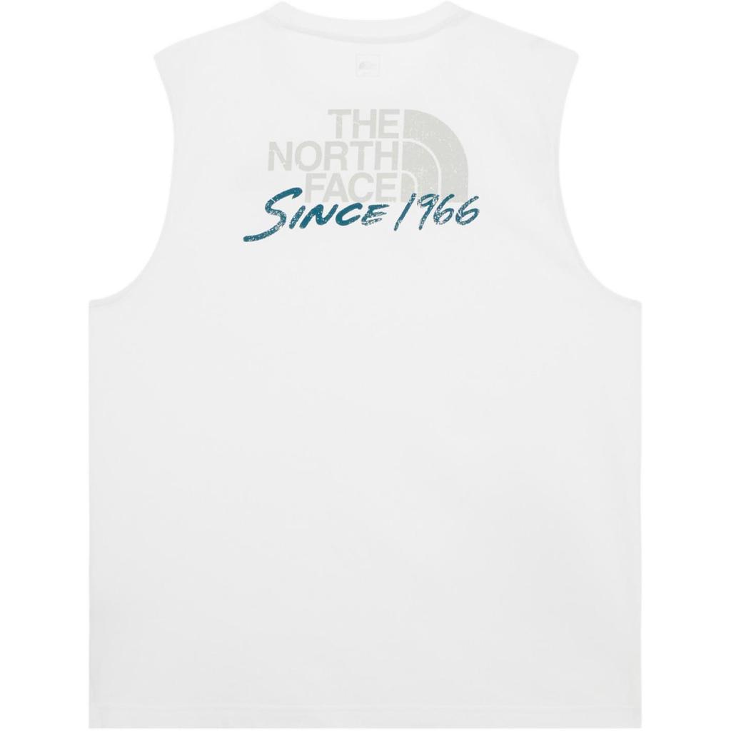 The North Face Logo Loose Fit Sleeveless T-Shirt Men Tops White NT7VR04B