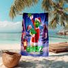 Christmas Gift Oscar Comedy Movie How the Grinch Stole Christmas soft beach towel outdoor camping vacation swinging beach scarf decorative blanket B11