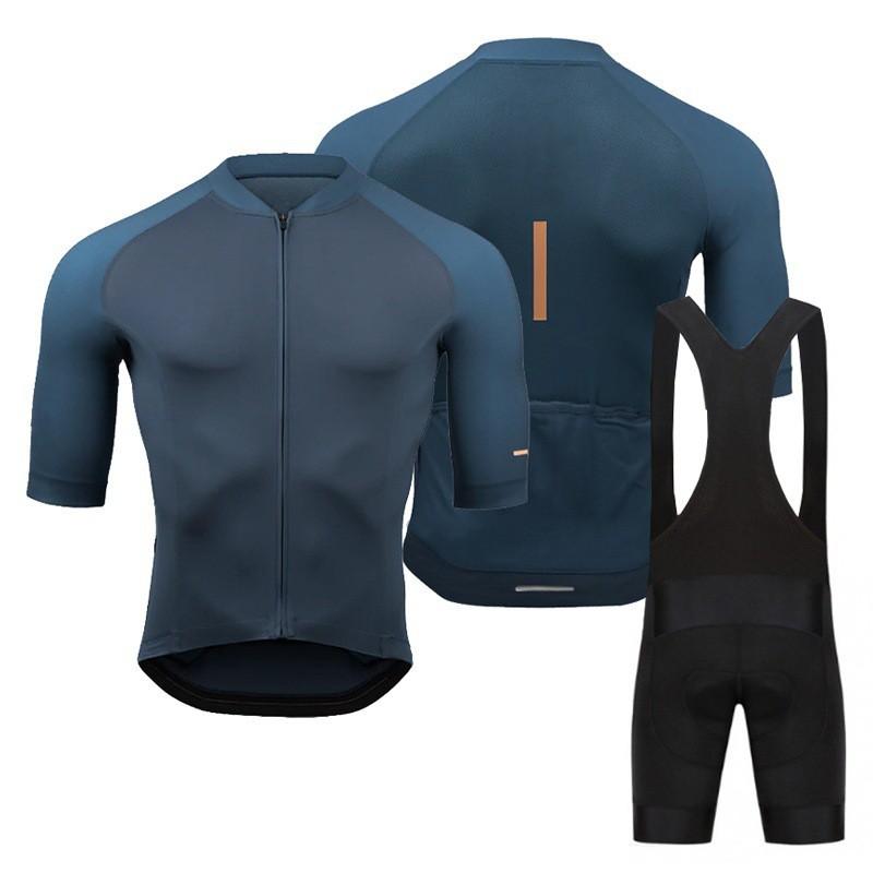 Men Women Cycling Jersey Shorts Set Breathable Bike Wear Road Running