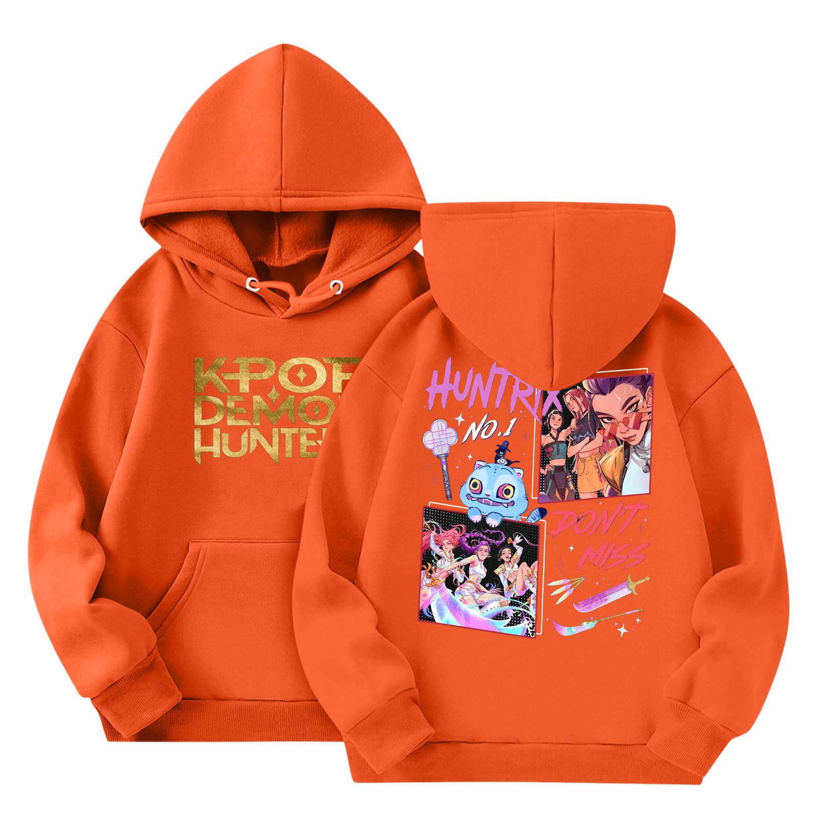 

Детская мода Легкий пуловер с длинным рукавом с карманами Толстовка с принтом 110 шафрановый