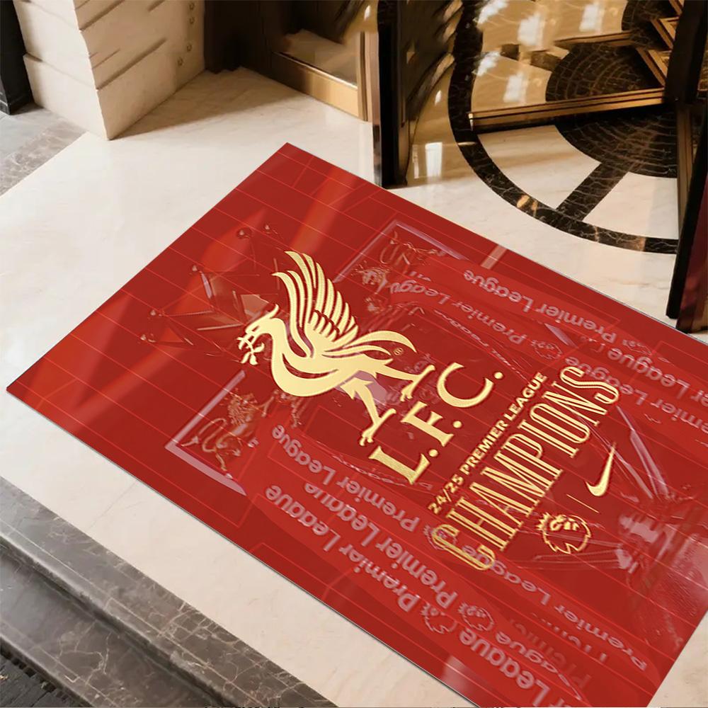 Liverpool Fc Crest Floor Mat Suitable for Hallway Study Room Dining Room Decorate Room Antislip Carpet Decorate Offices