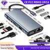 New USB-C Eleven-in-One Gigabit Docking Station with USB 3.0 and VGA Expansion for Laptops