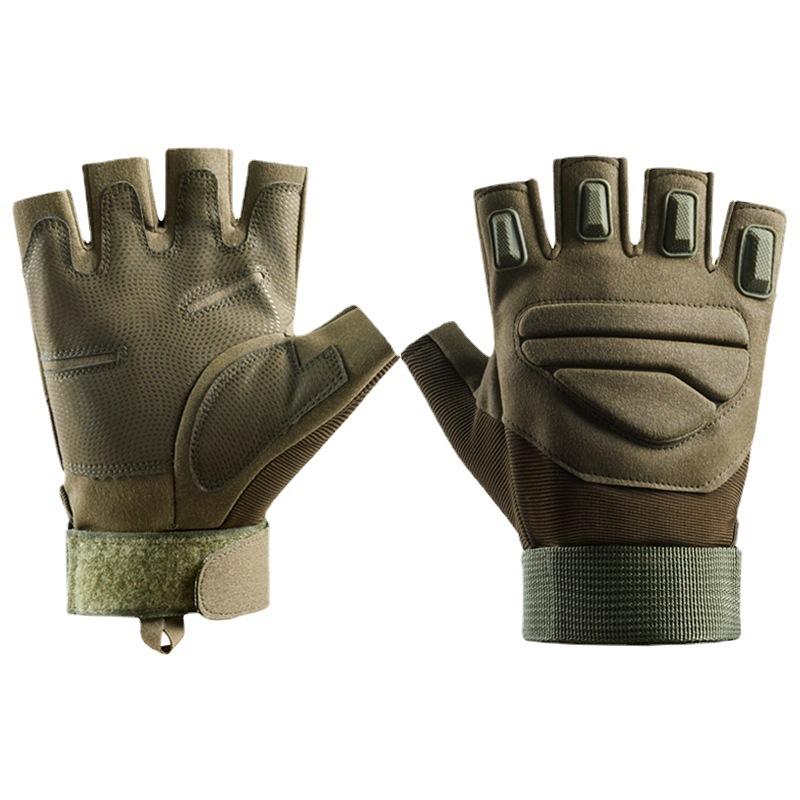 Tactical Gloves Outdoor Cycling Men and Women's Sports Fitness Training Non Slip Breathable Wear-resistant Performance Half Finger Gloves