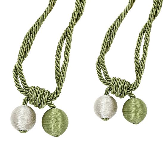 2 Pezzi Corda per Tende, Decorativa Annodatura Fatta a Mano, Cordini per Tenere Aperte le Tende per Soggiorno Camera da Letto Finestra Tende Trasparenti