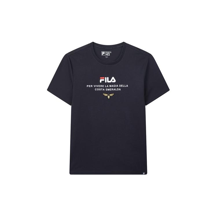 New FILA T Shirts Men's Legend Blue F11M028122FNV