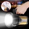 USB Handheld LED Searchlight High Power Super Bright Outdoor Portable Spotlight Lantern Rechargeable Flashlight 120W