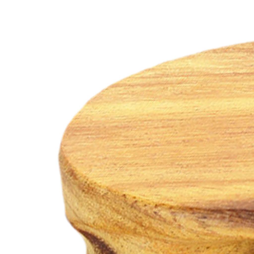 Runder Holzsockel Einzigartiger dekorativer Sockel Teekannensockel Runder Sockel Präsentationsständer Holzschnitzerei Teekannensockel Stein Blumentopf