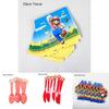 Suministros para Fiesta de Cumpleaños Temática de Super Mario Con Banderines, Vasos y Servilletas Coloridos