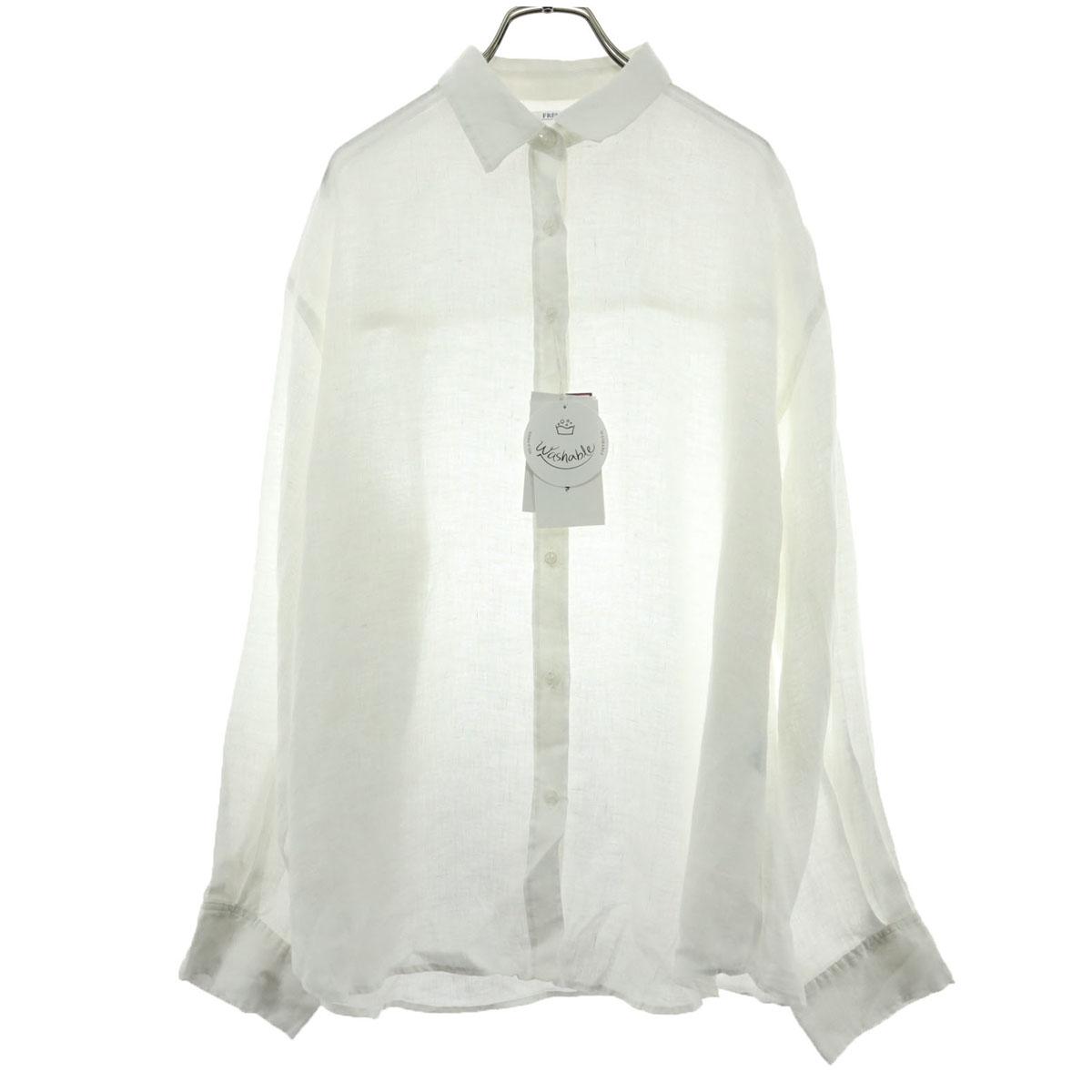 

неиспользованная рубашка оверсайз из льна с длинным рукавом Mila Owen 25SS Мужская Б/У