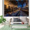 1 piece of magical medieval banquet hall background cloth -2D phantom magic  suitable for Halloween and fairy tale weddings